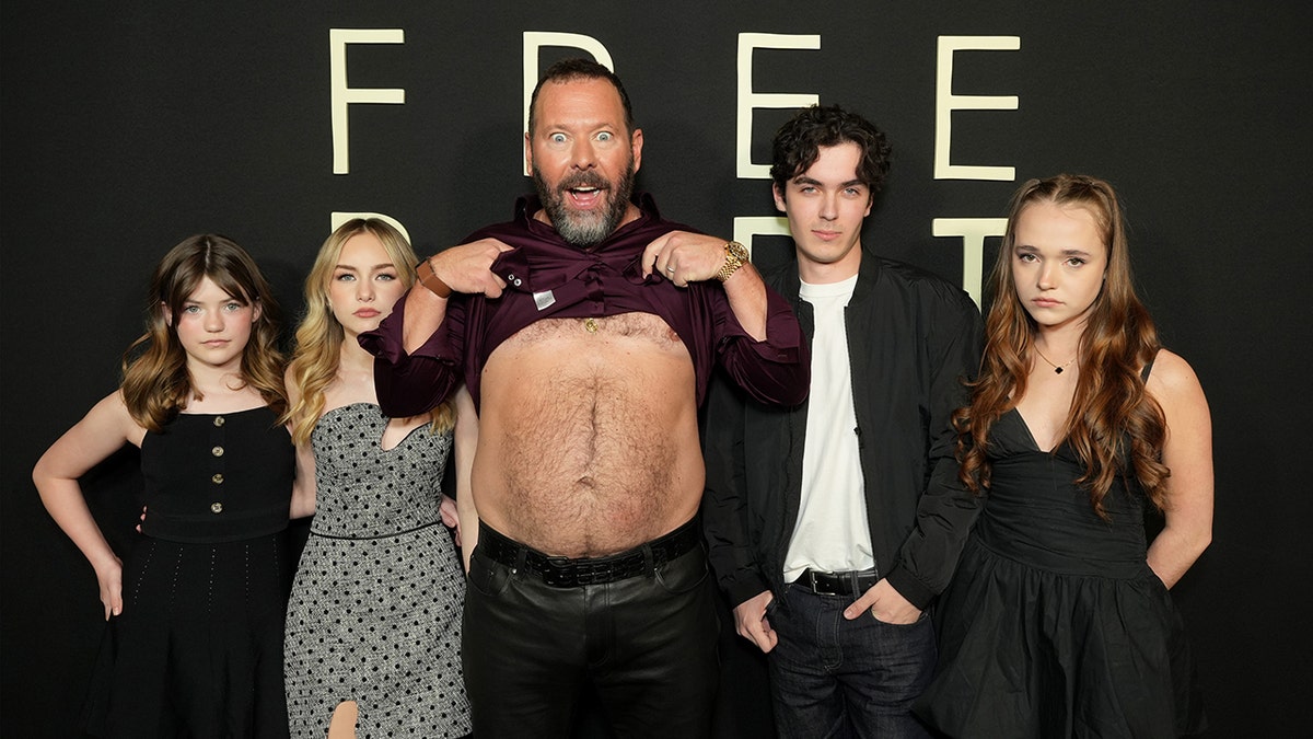 Bert Kreischer with the cast of "Free Bert"