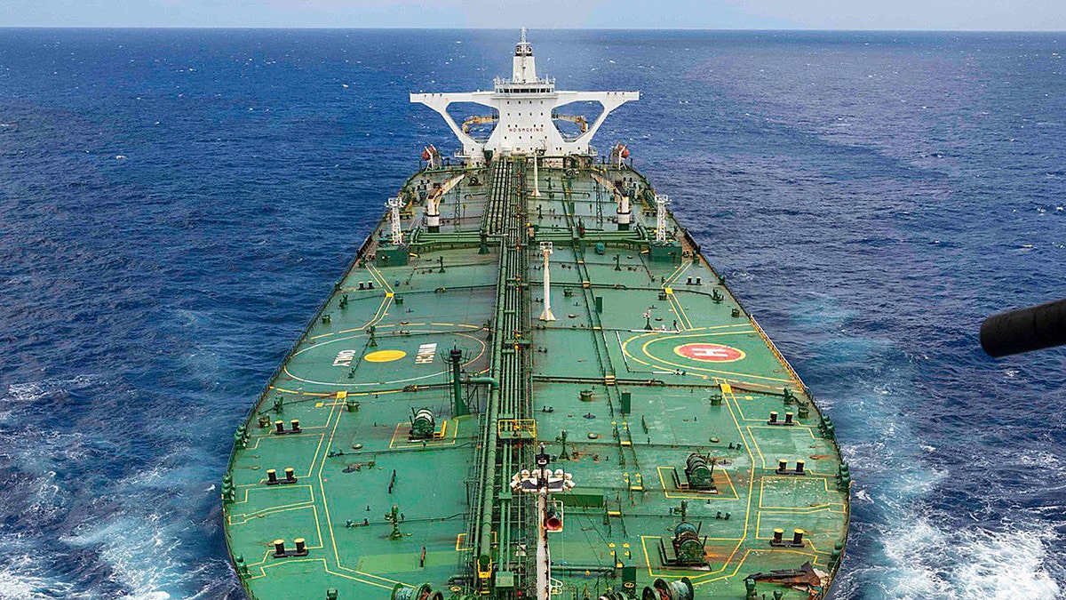 Bertha oil tanker at sea