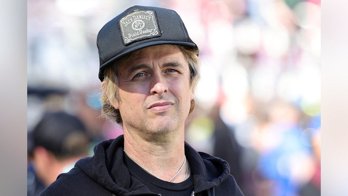 Billie Joe Armstrong at the Super Bowl