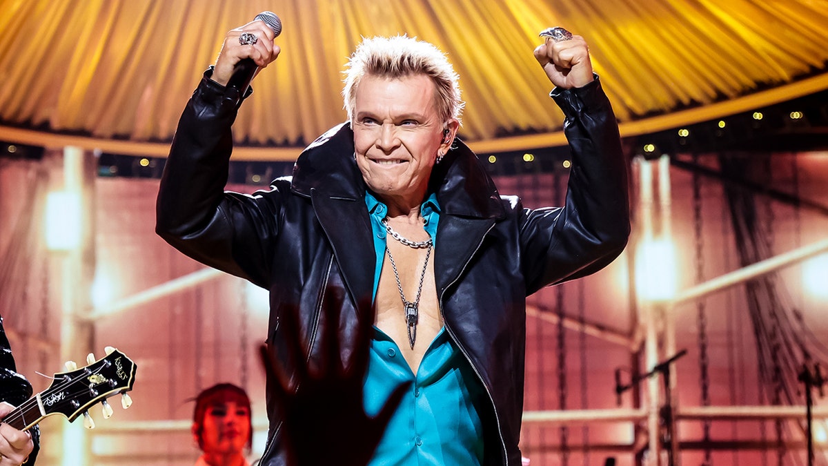 Billy Idol performs in Miami, Florida at the Grammy celebration of Latin Music in October 2025.