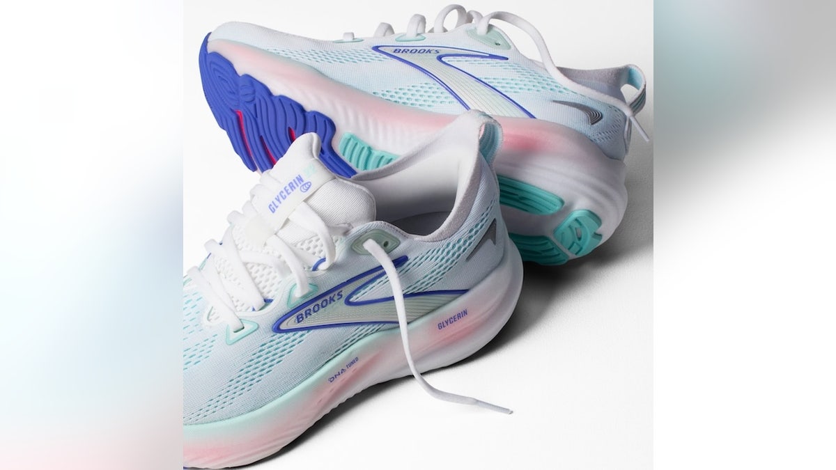 A cushioned running shoe built for long miles.