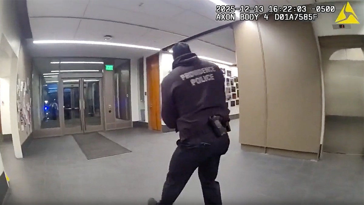 Providence police securing the area.