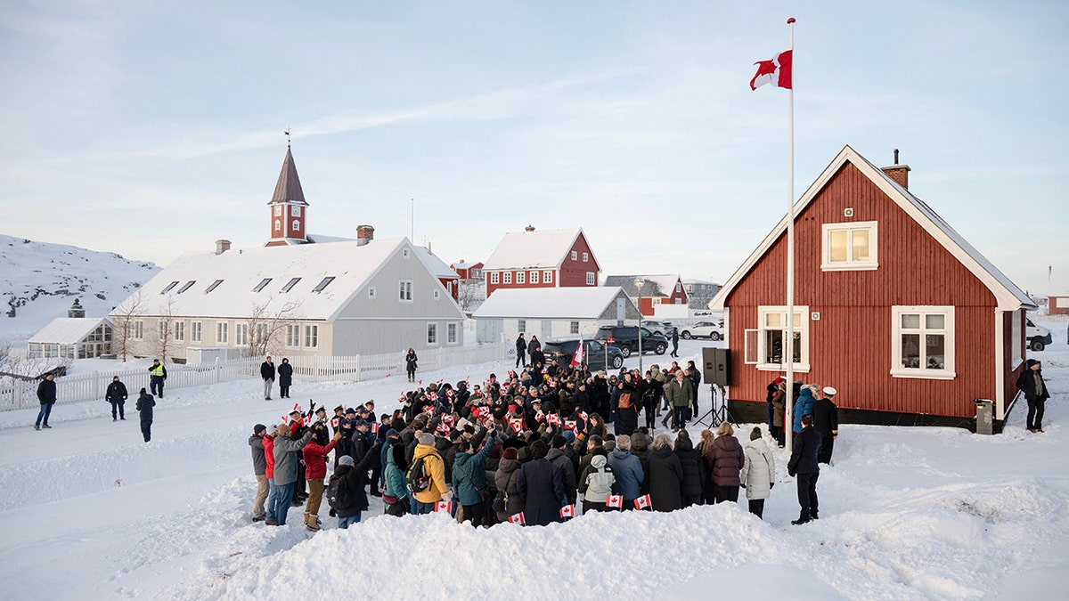 Canadian flag raised in Greenland