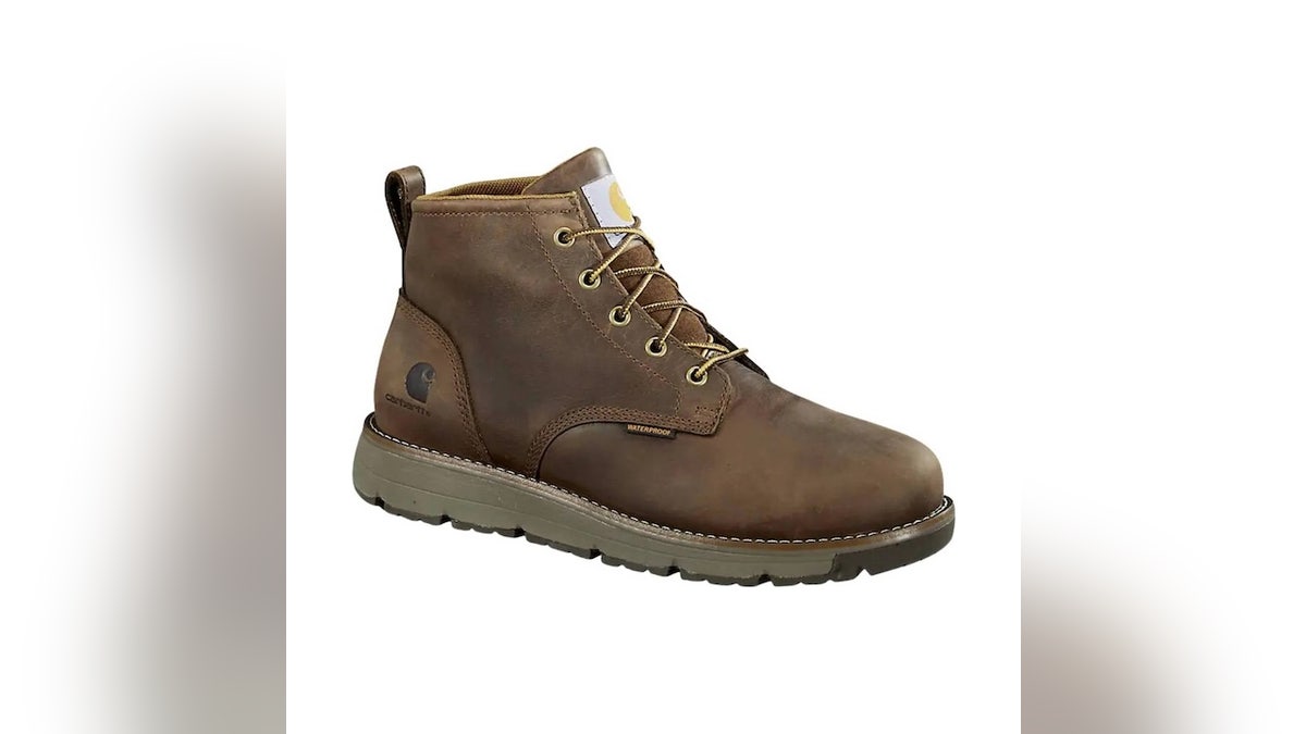 These shorter boots have waterproof materials.