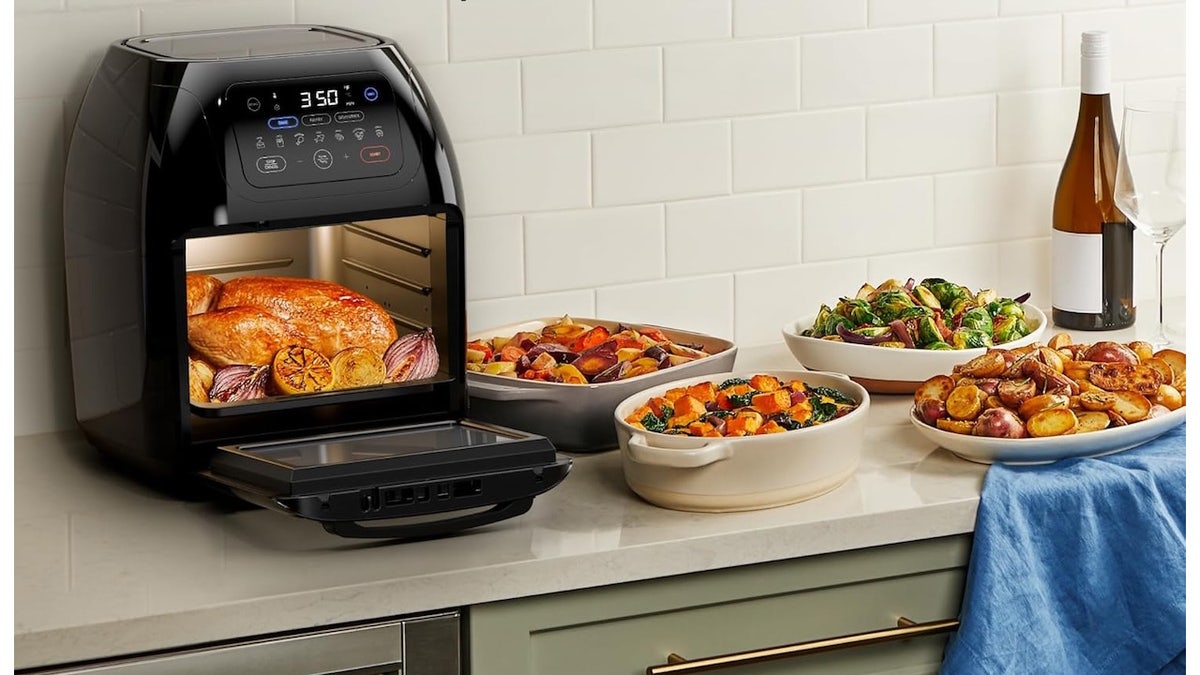This air fryer has a viewing window to keep an eye on your cooking.