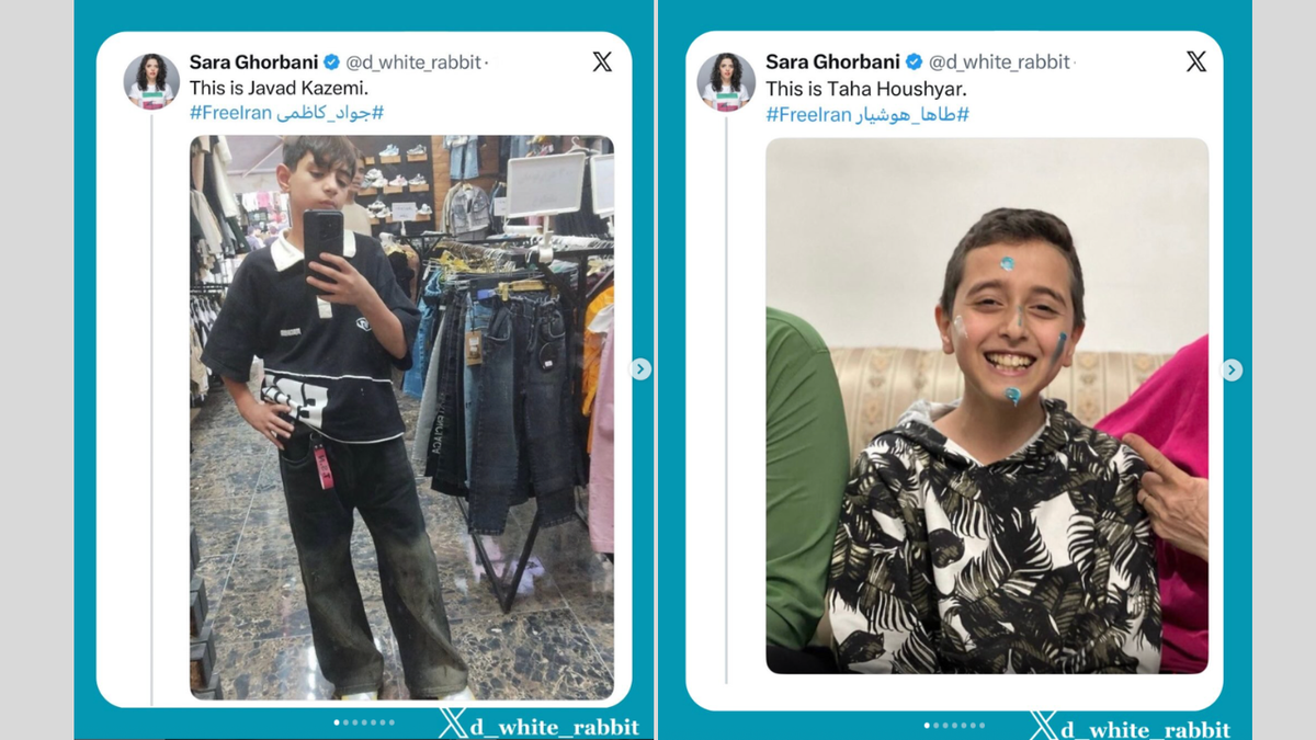 Families said their children were killed in Iran