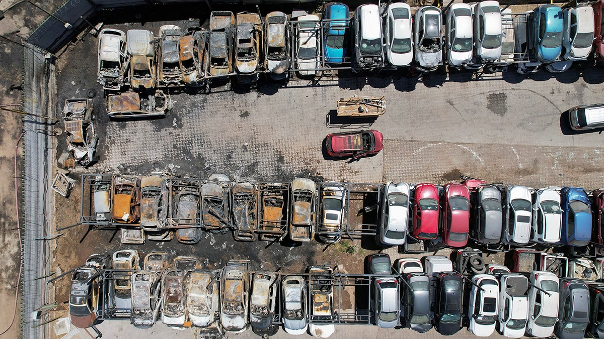 En Chile, un auto fue quemado en una terrible explosión de camión