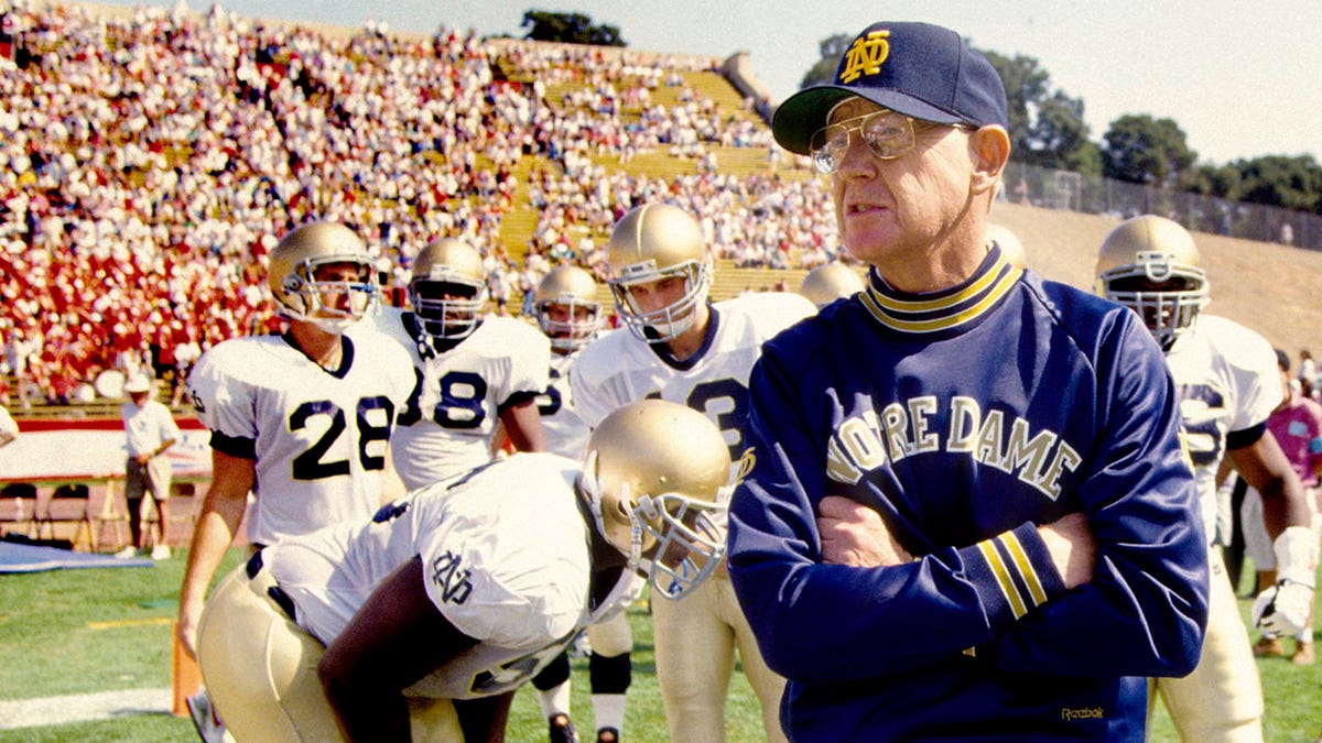 Lou Holtz met de Notre Dame