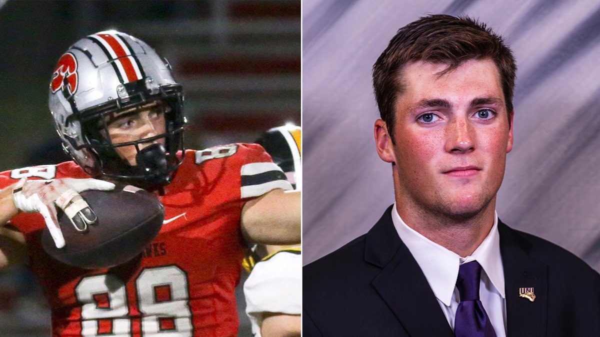 Parker Sutherland played high school football in Iowa