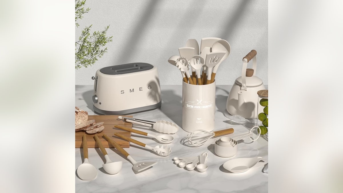 Snag this neutral utensil set for a much-needed kitchen refresh.