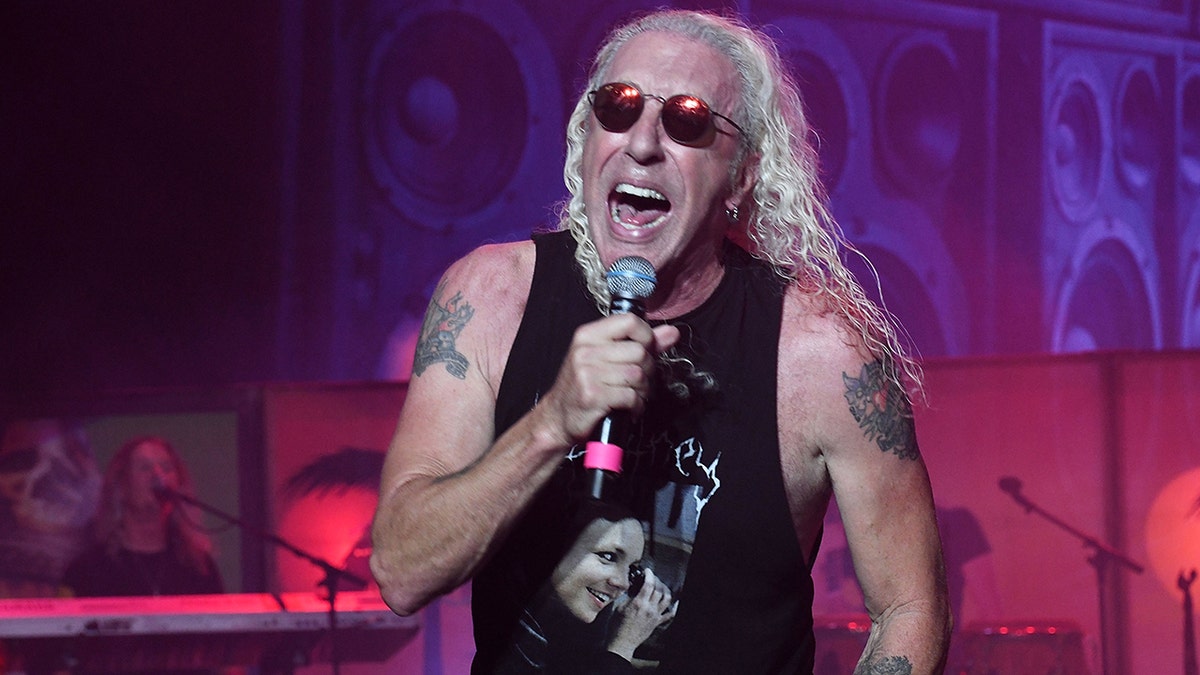 Dee Snider performing on stage in New Jersey in August 2024.