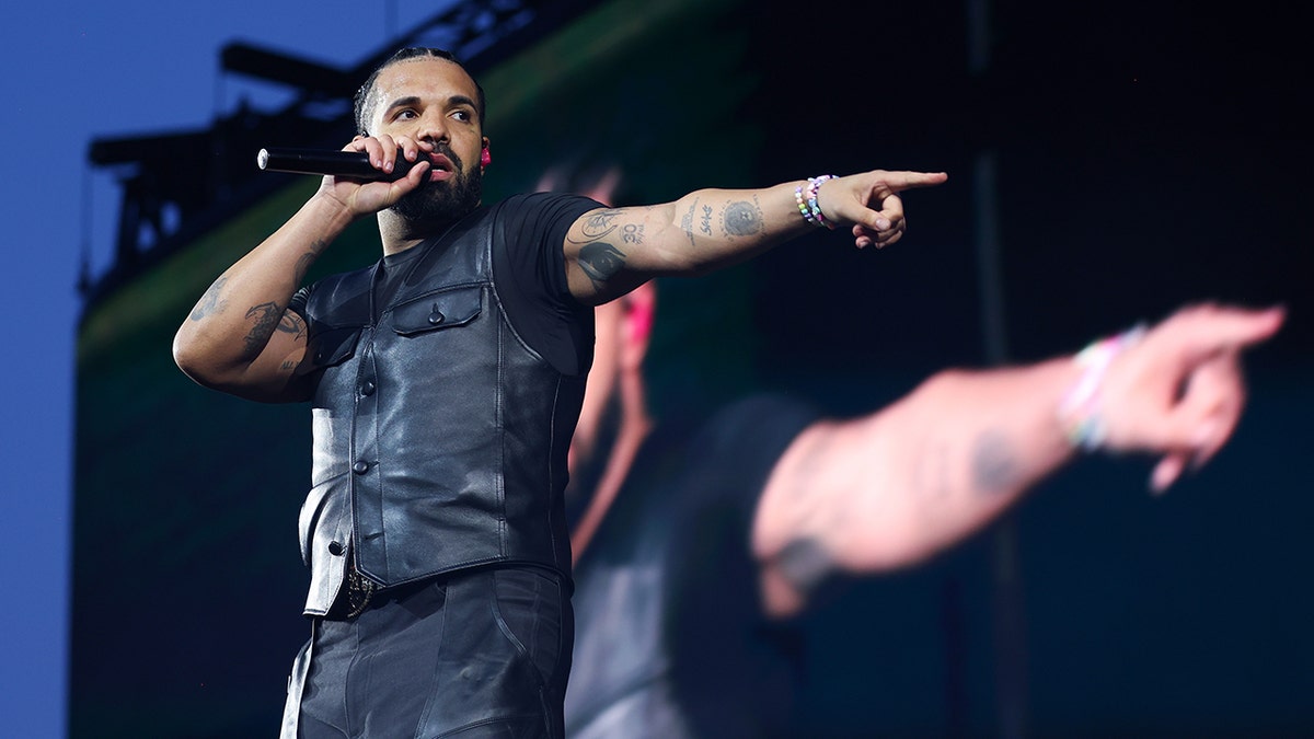 Drake performs at a music festival