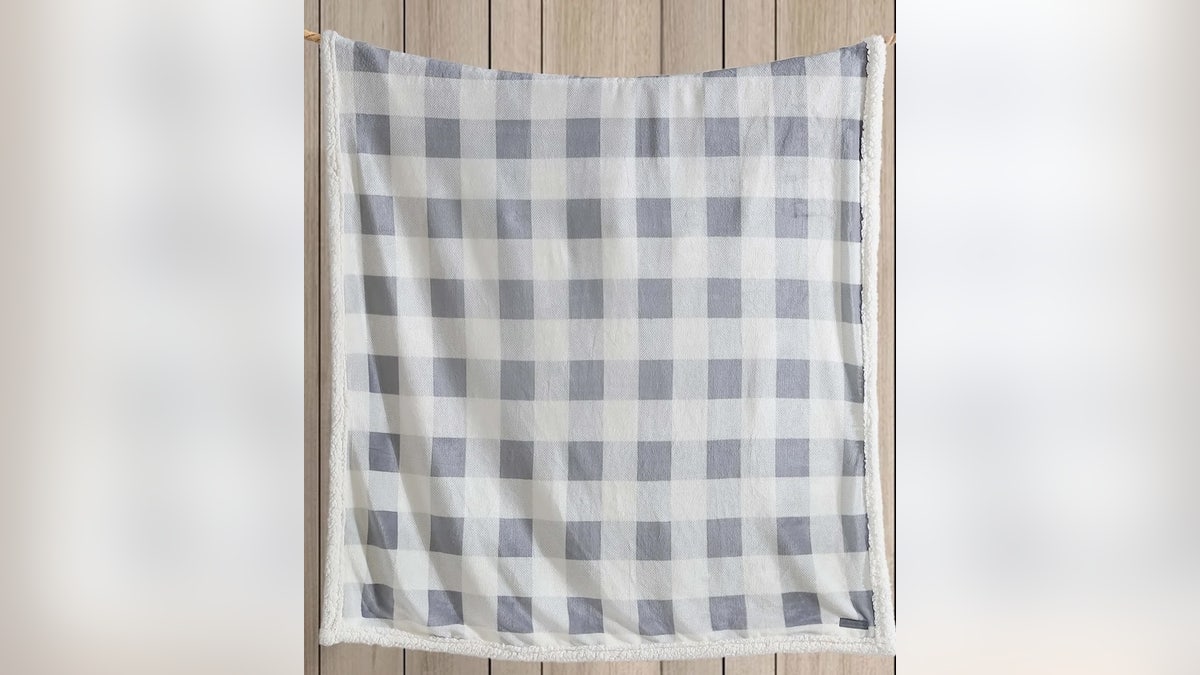 Stay warm with this soft blanket.