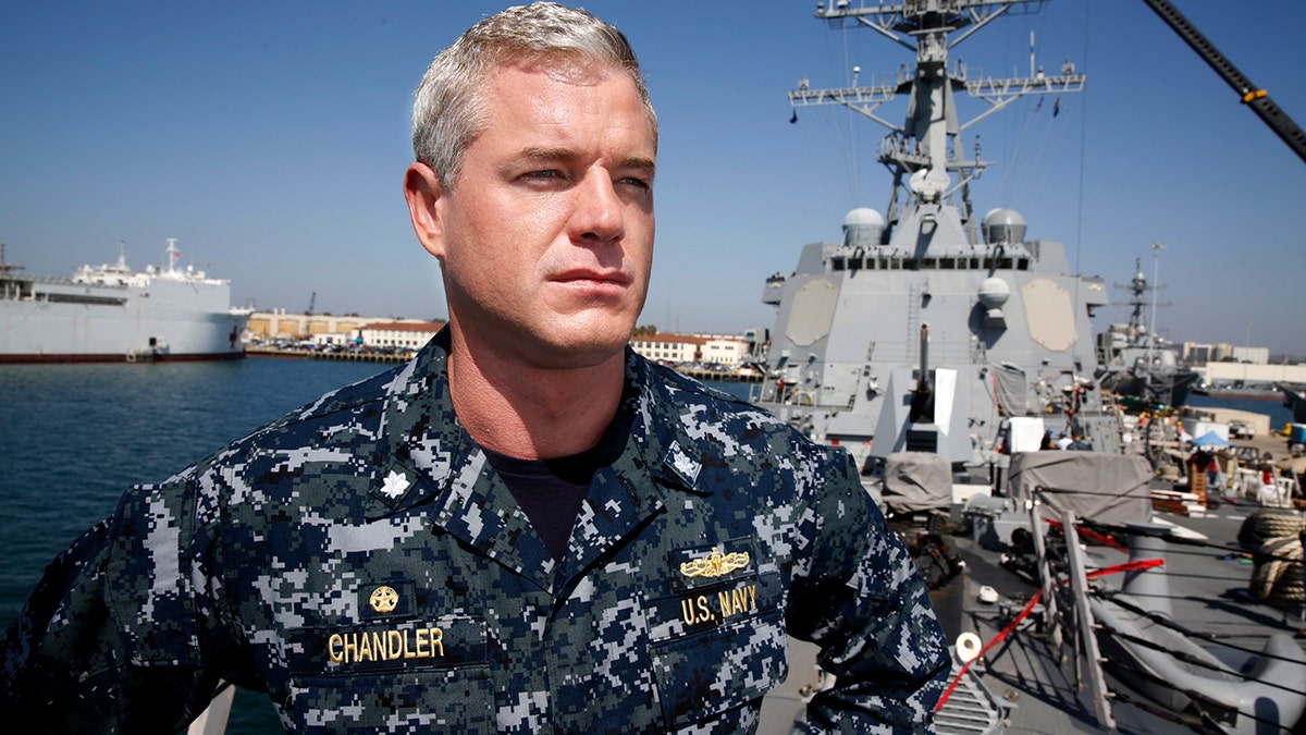 Eric Dane on set of "The Last Ship"