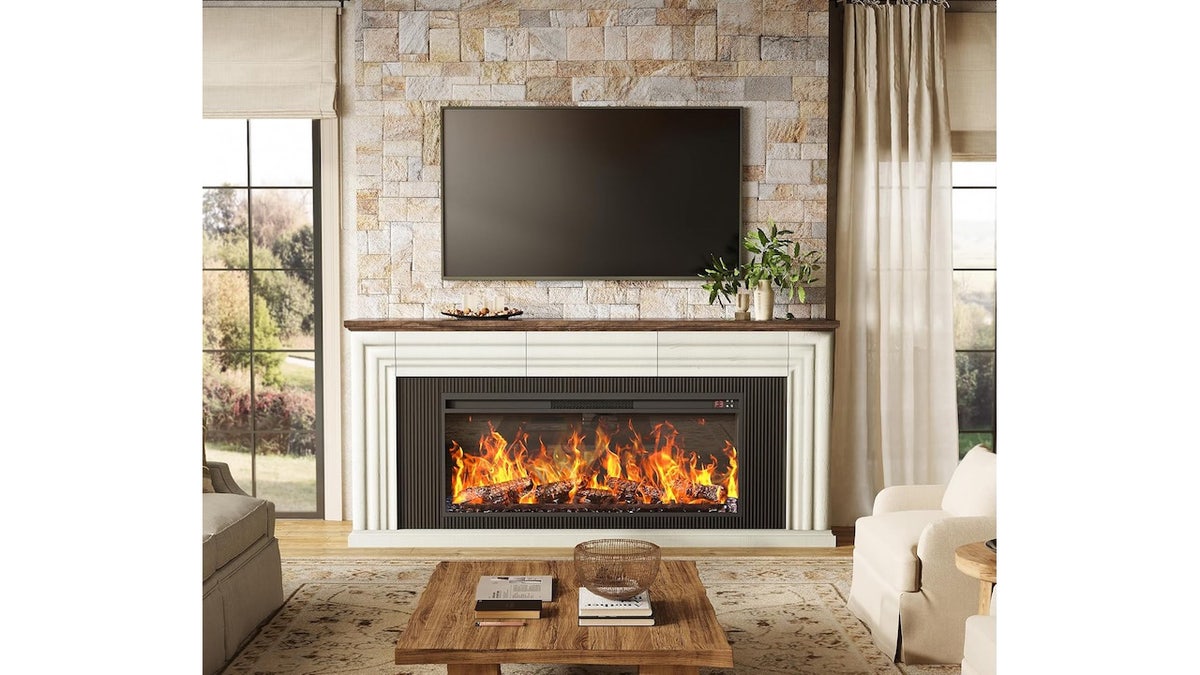 This deal brings the feel of a fireplace home on long winter nights.
