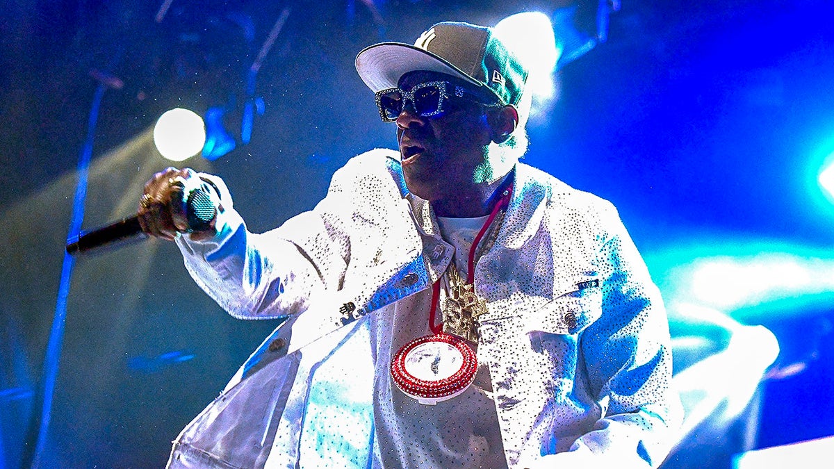 Flavor Flav performs