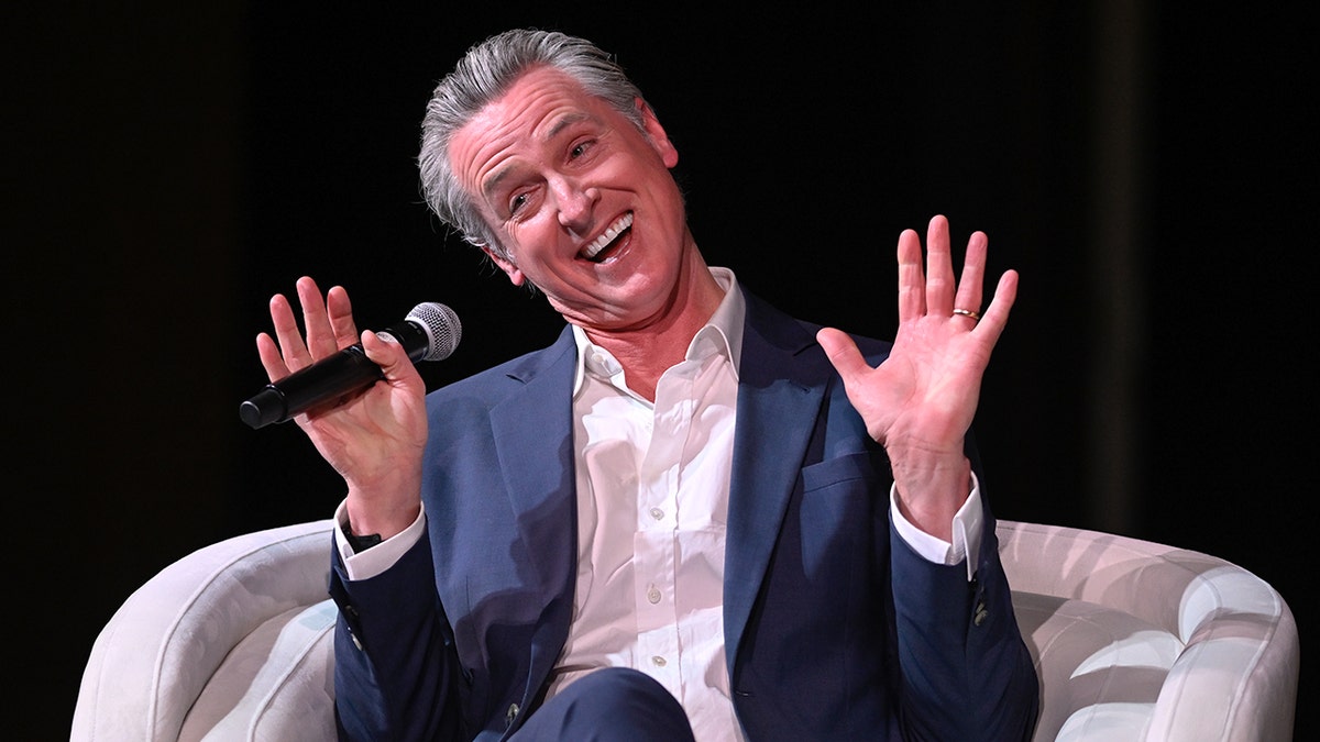 Gov. Gavin Newsom during a stop on his book tour in South Carolina