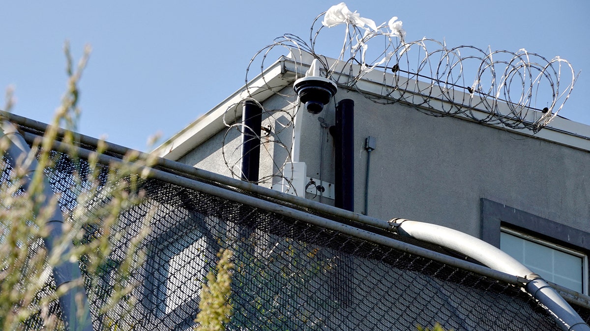surveillance camera outside of Delaney Hall