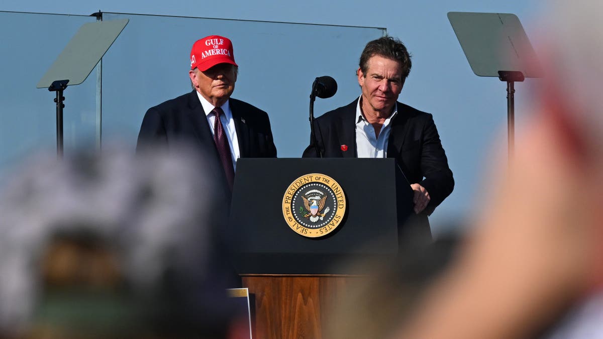 Dennis Quaid and Donald Trump