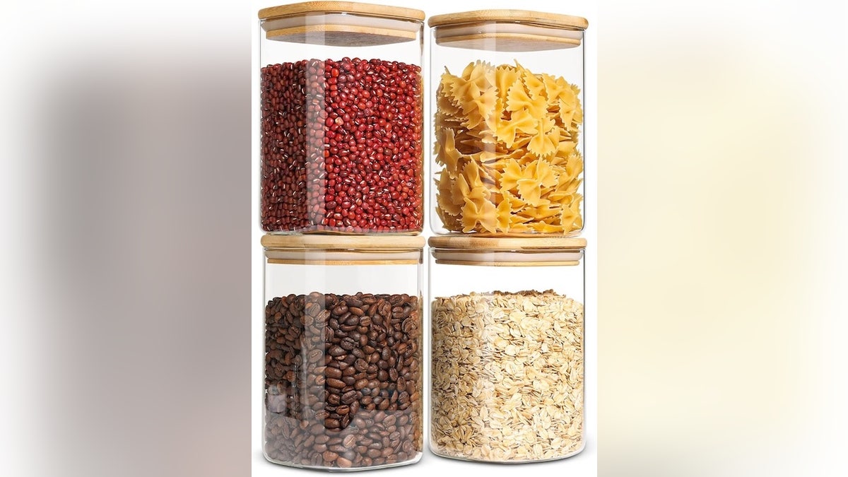 Keep dry goods fresh and easy to find.