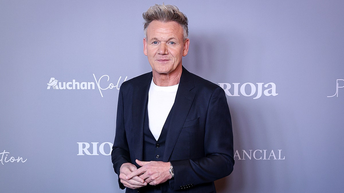 Gordon Ramsay attends Esquire's "Men of the Year" awards in Madrid.