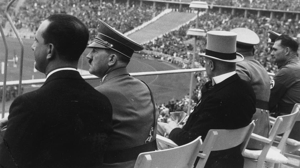 Hitler watching the 1936 Olympics