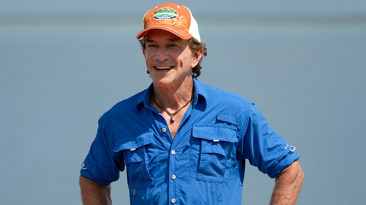 Jeff Probst films an episode of "Survivor" In Fiji in October 2025.