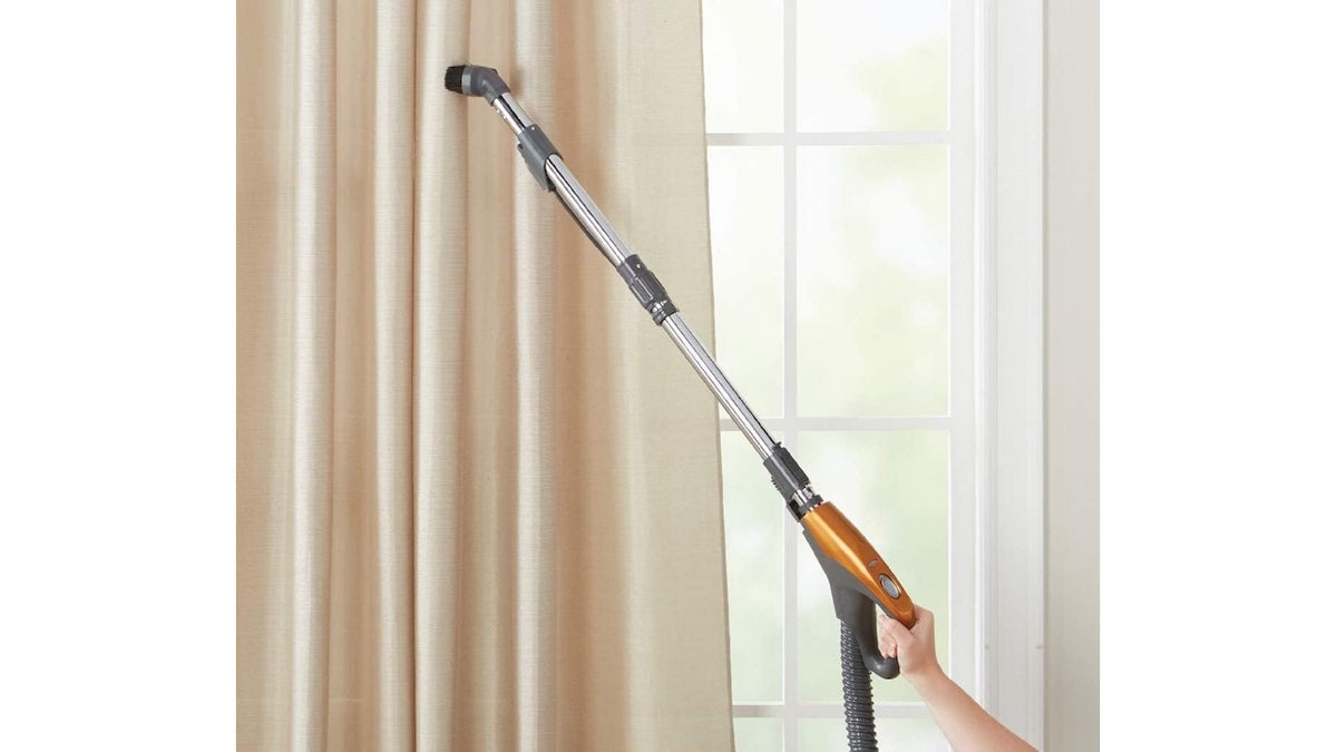 A classic canister vacuum works on every surface.