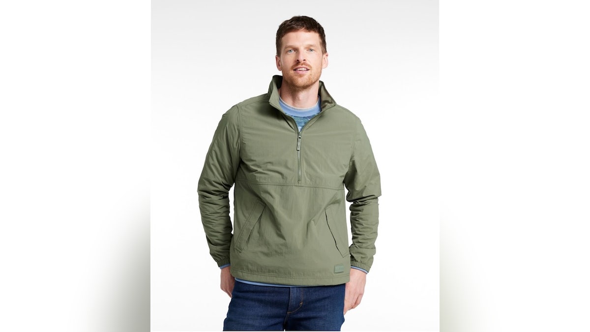 This lightweight jacket is built for light spring showers.