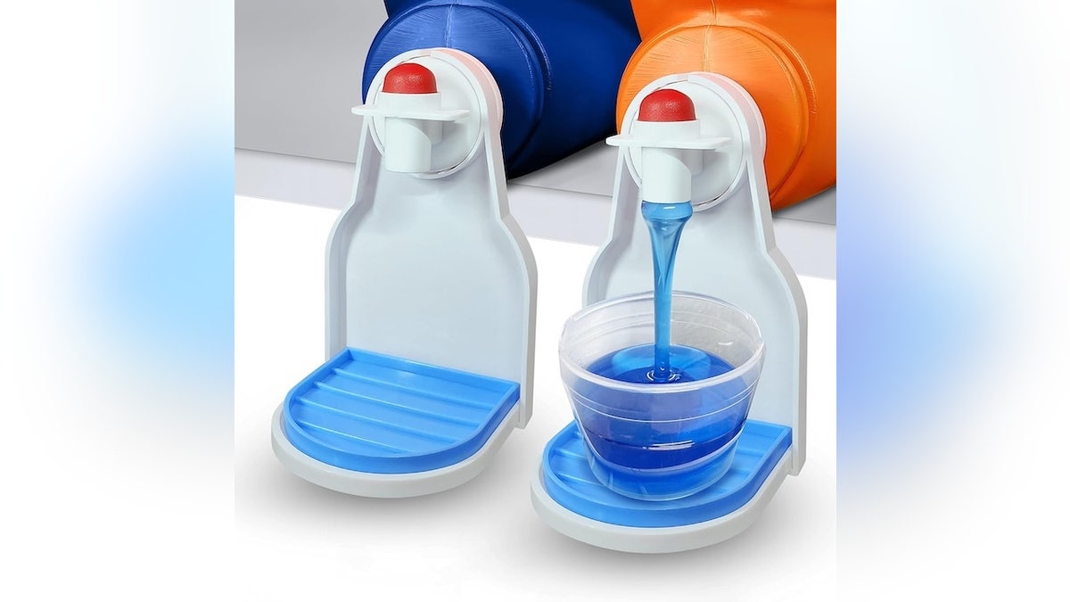 Catch detergent drips before they make a mess.