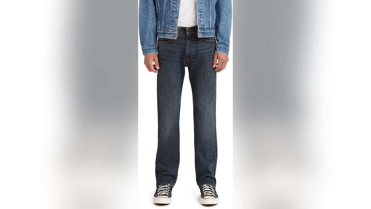 These classic jeans come in a variety of washes.