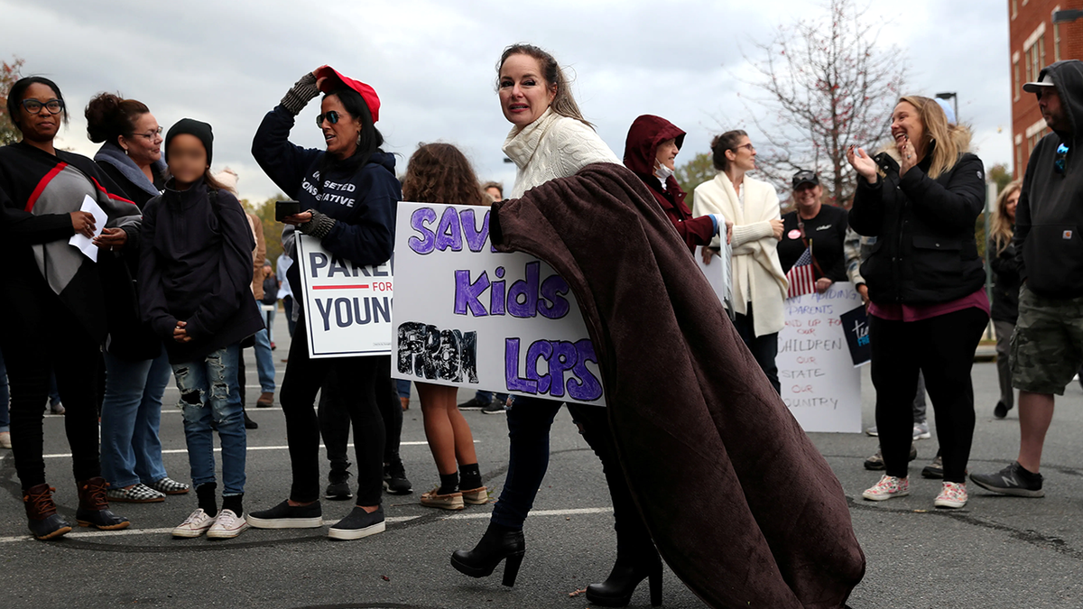 Loudoun County Public Schools Board protesters