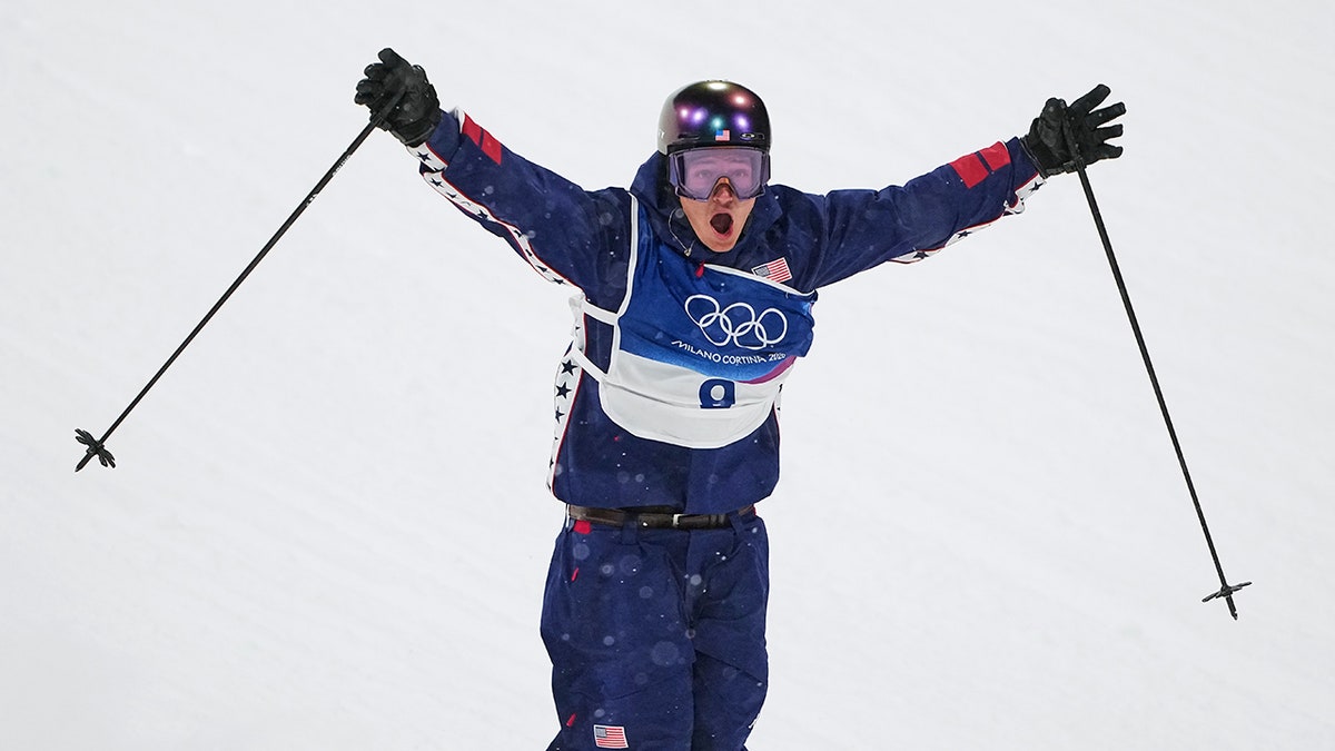 Mac Forehand celebrates