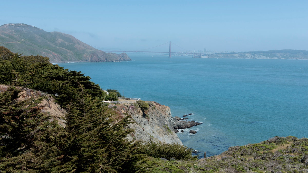An aerial view of Point Reyes, San Francisco, California.