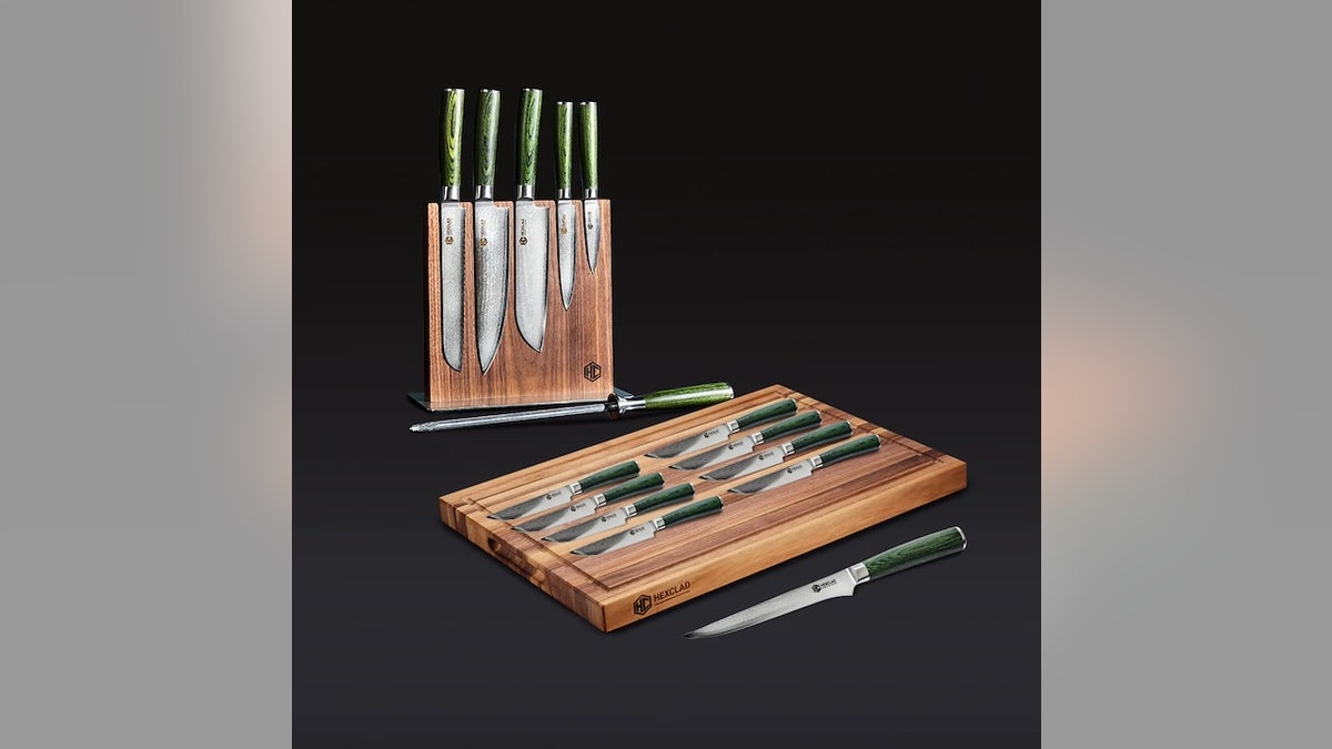 Replace all your knives with a matching set.