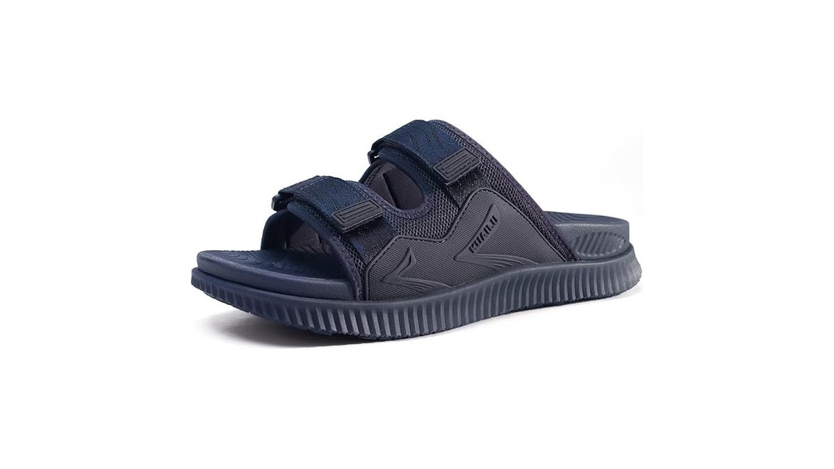 Practical sandals with arch support.