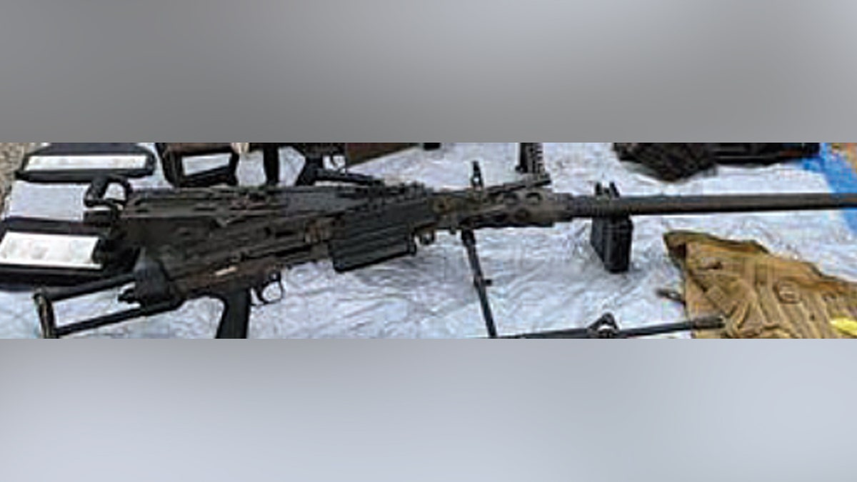 Evidence photos of guns seized by federal officials