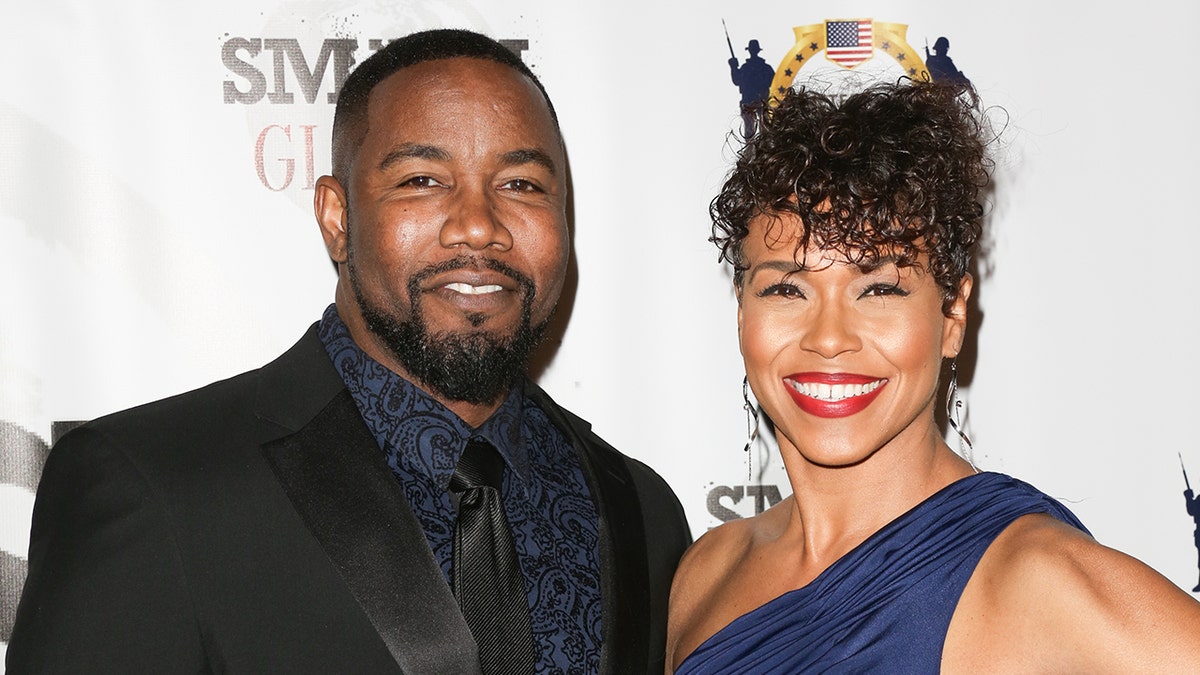 Michael Jai White with his wife