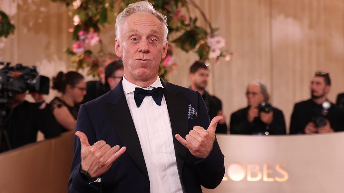Mike White at the Golden Globe Awards in Los Angeles in January 2026.