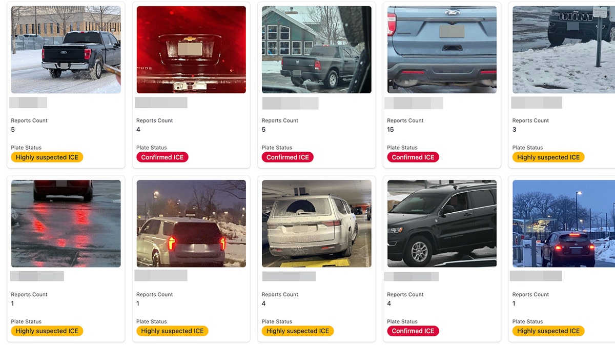 MN ICE Plates database conveyance  photos