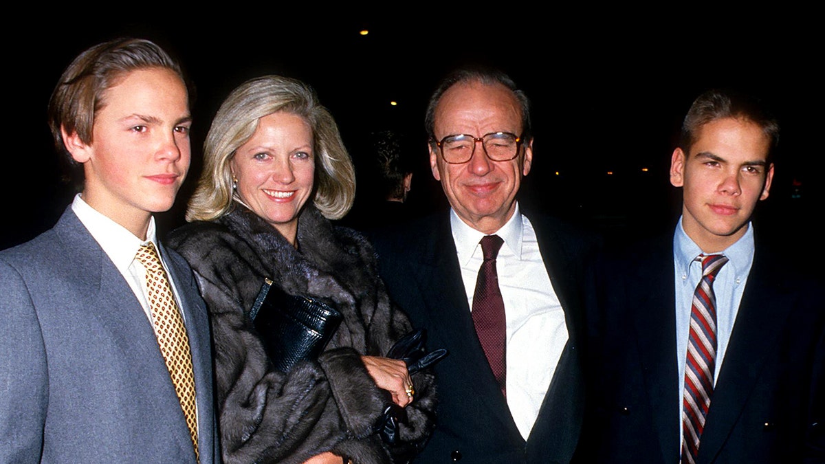 James Murdoch, Anna Murdoch, Rupert Murdoch and Lachlan Murdoch