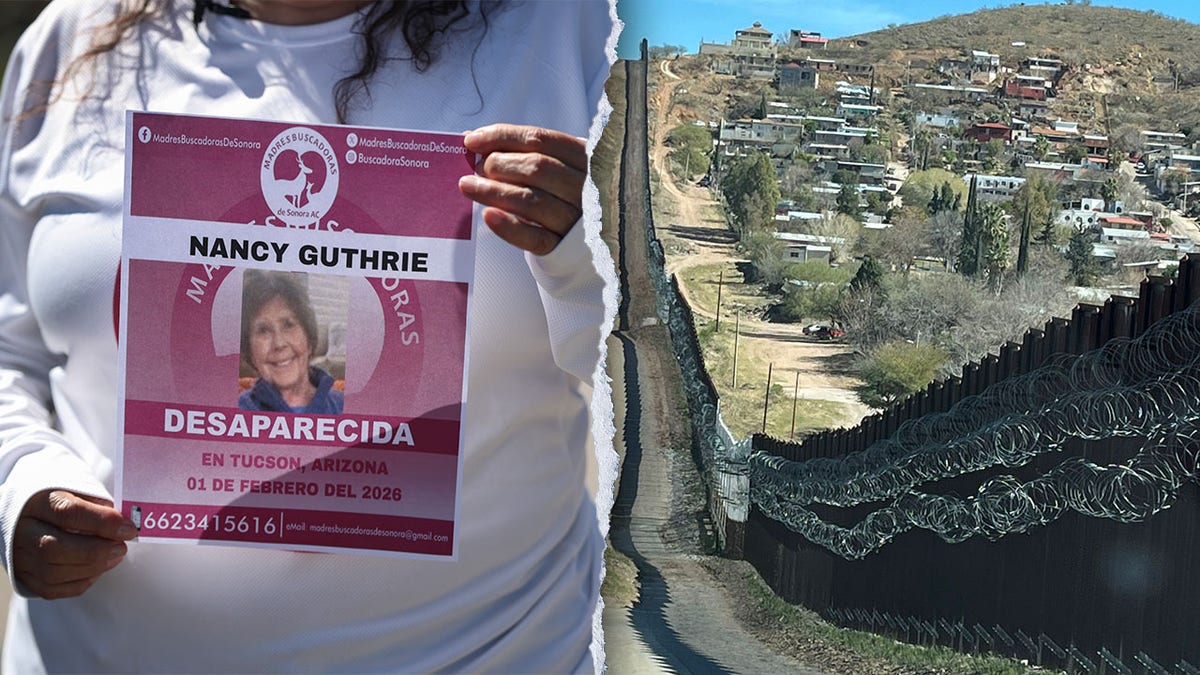 Nancy Gutherie's missing poster and painting of the border wall