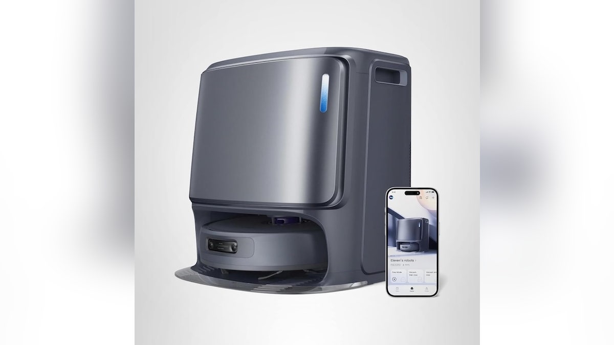 The robot vacuum and mop combo deep cleans while using its advanced navigation system to avoid accidents.