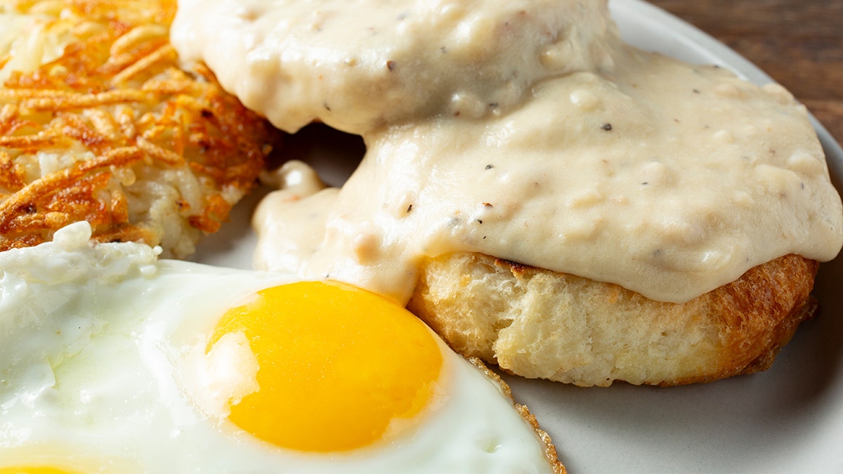 Southern biscuits and gravy