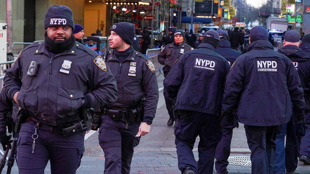 Oficiais da NYPD em Nova York