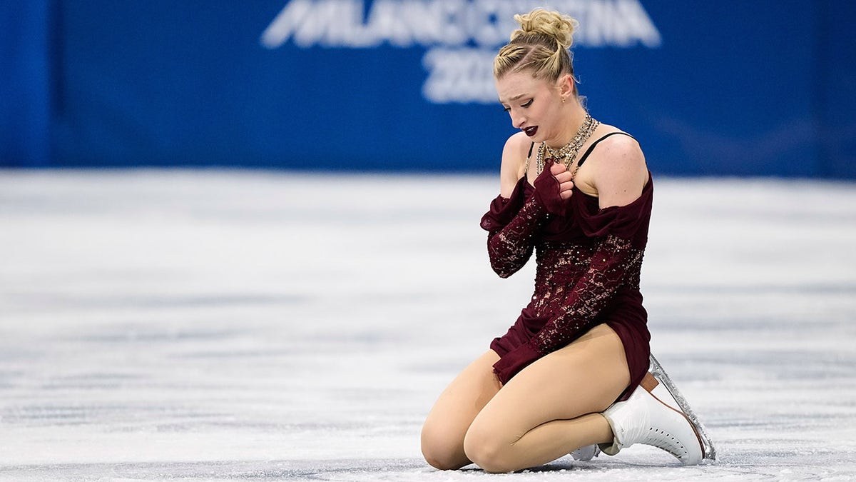 Amber Glenn on the ice