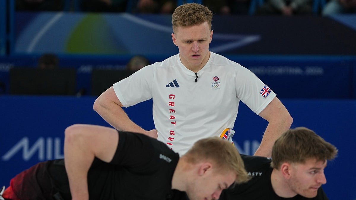 Bobby Lammie looks on