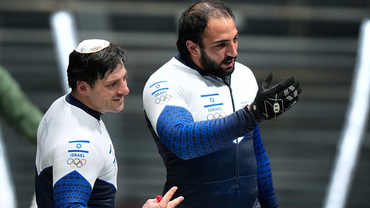 Israel's Adam Edelman and Menachem Chen compete in Olympics