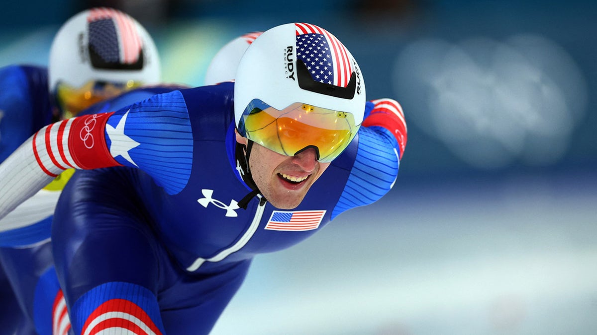 Team USA in azione nell'inseguimento a squadre