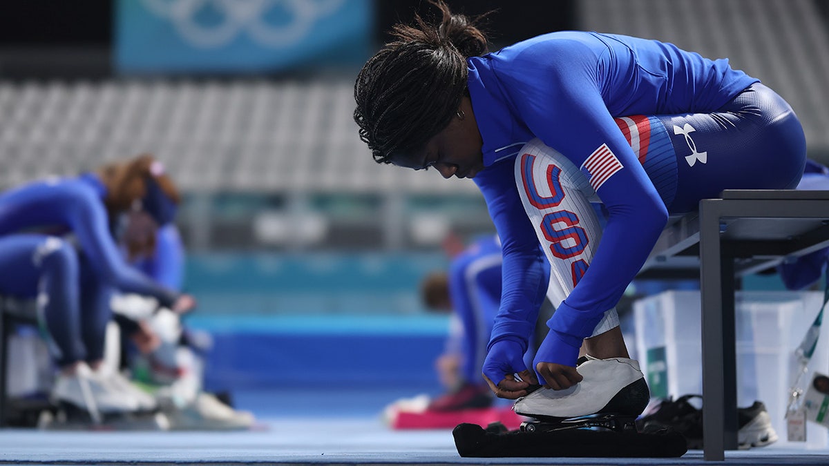 Erin Jackson gears up